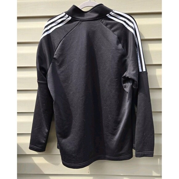 Mens ADIDAS Lightweight Golf Jacket Size Large L Black 3 Stripes UPF50 Full Zip - Picture 5 of 15